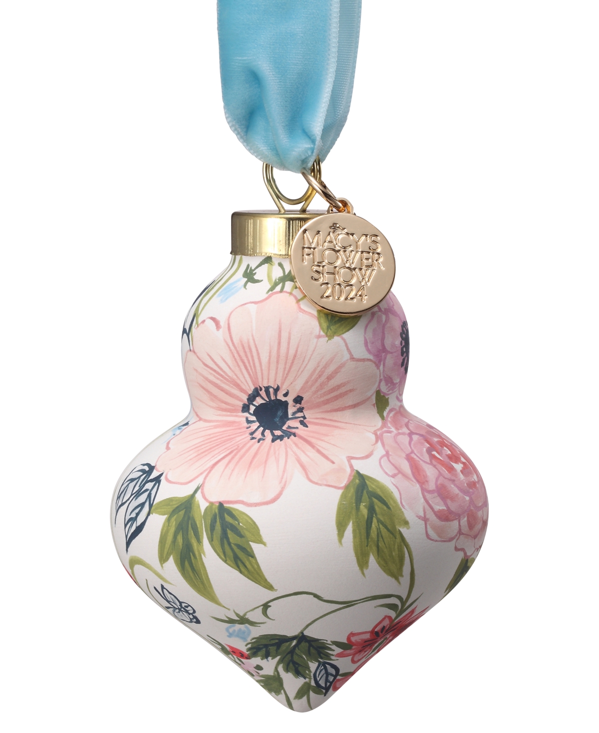 Flower Show Commemorative Ornament, Created for Macy's - Cream Floral Multi