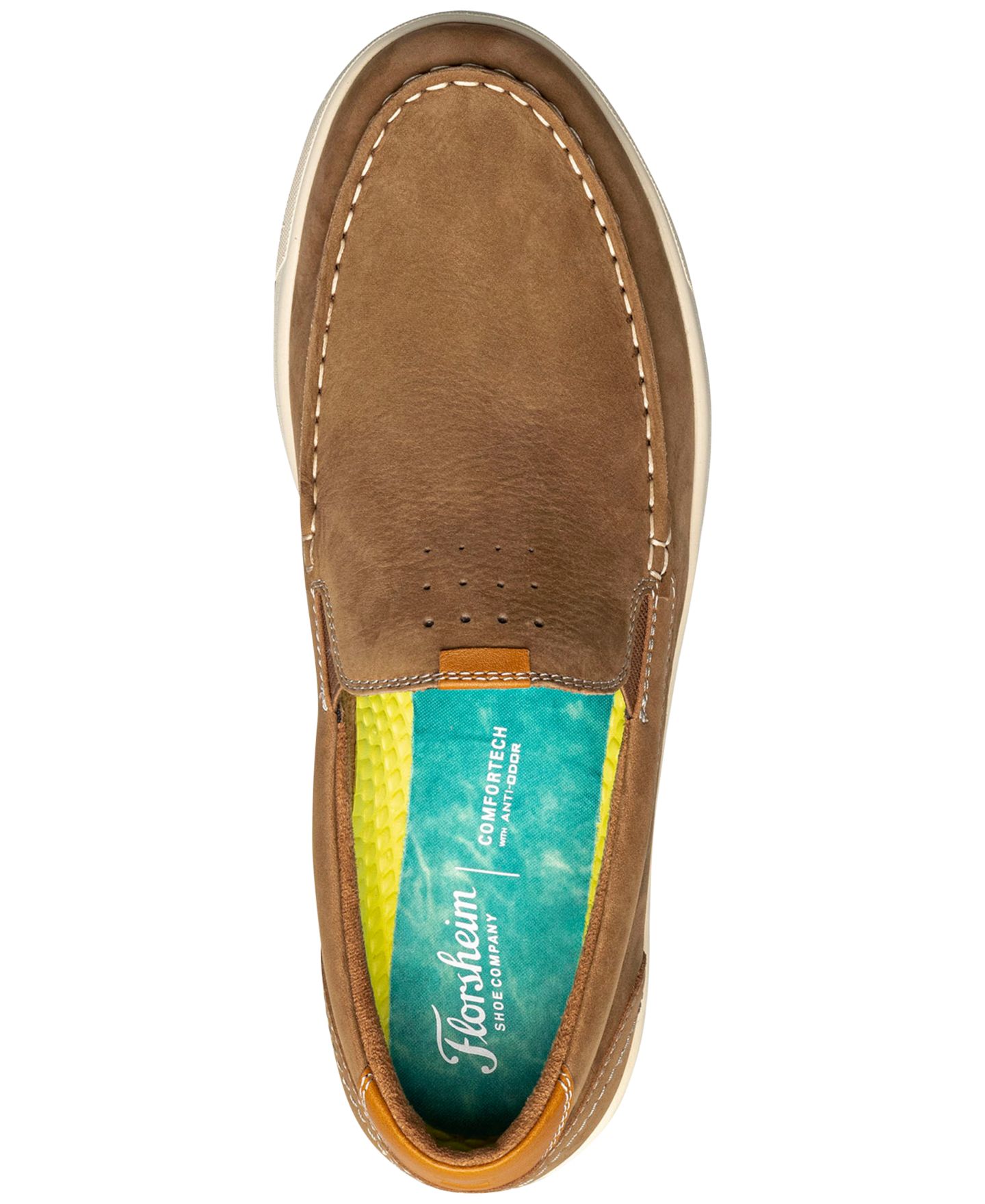 Мужские кроссовки Florsheim Crossover Moc Toe Slip On, цвет: Серо-бежевый — фото 6