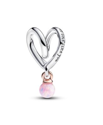 Two-Tone Wrapped Heart Charm