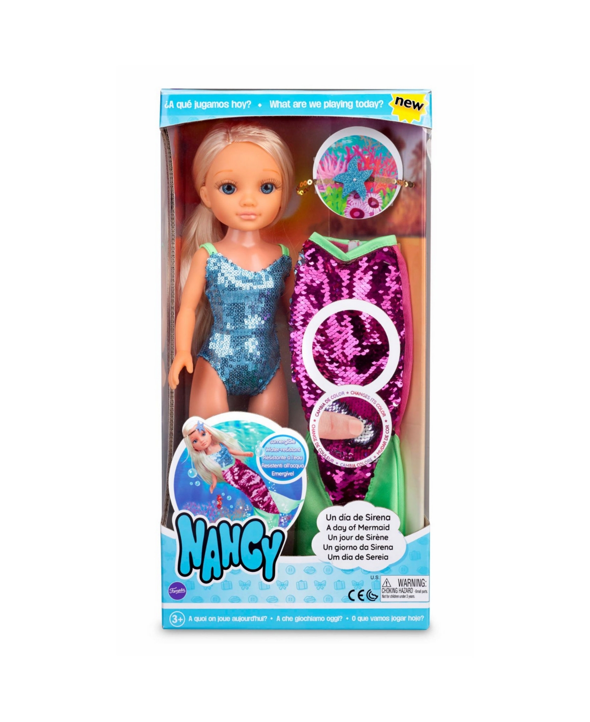 Shop Nancy Mermaid Doll, Ages 3 Plus For Pretend Play In Multicolor