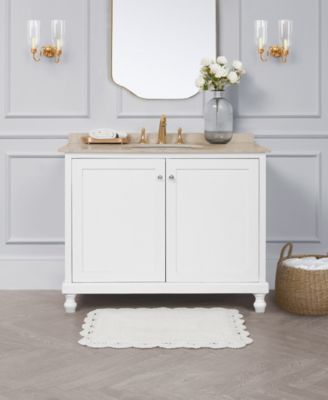 Crochet Reversible Cotton Bath Rug, 17" x 24"