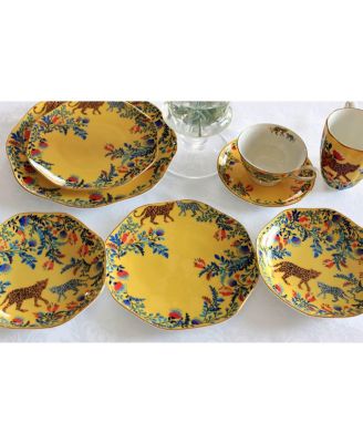 Amazon Rainforest Bone China In Yellow Side Plate