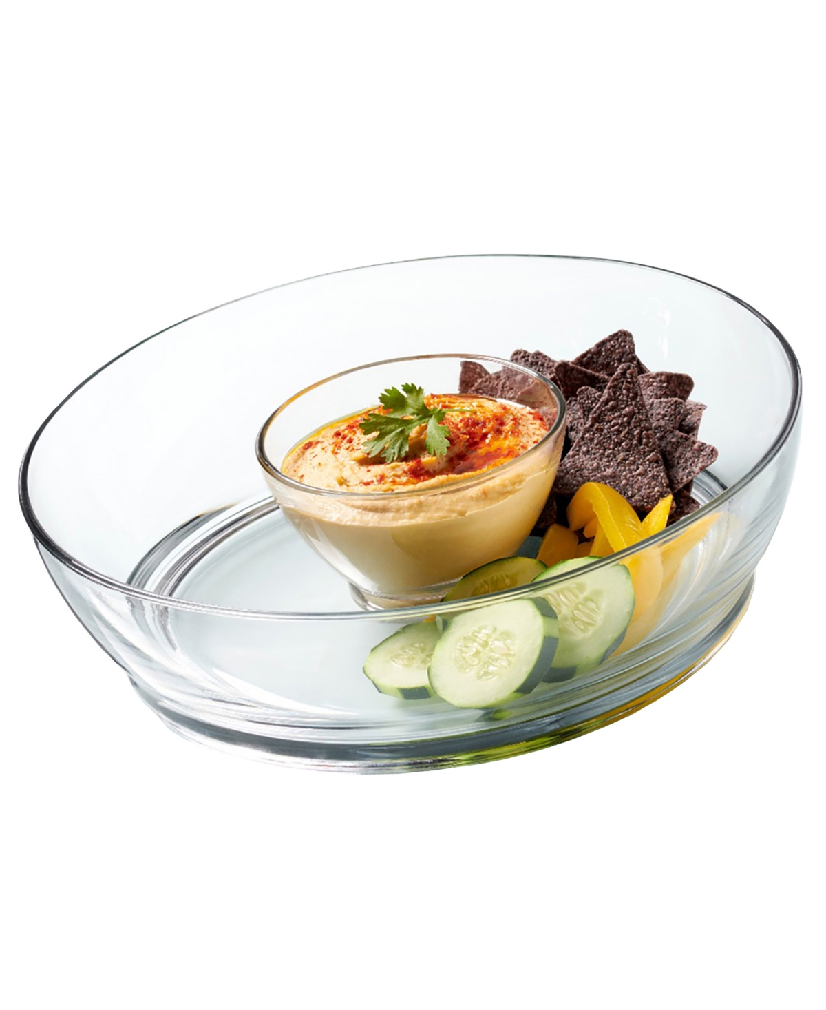 Shop Anchor Hocking Whitman Chip And Dip Set In Clear