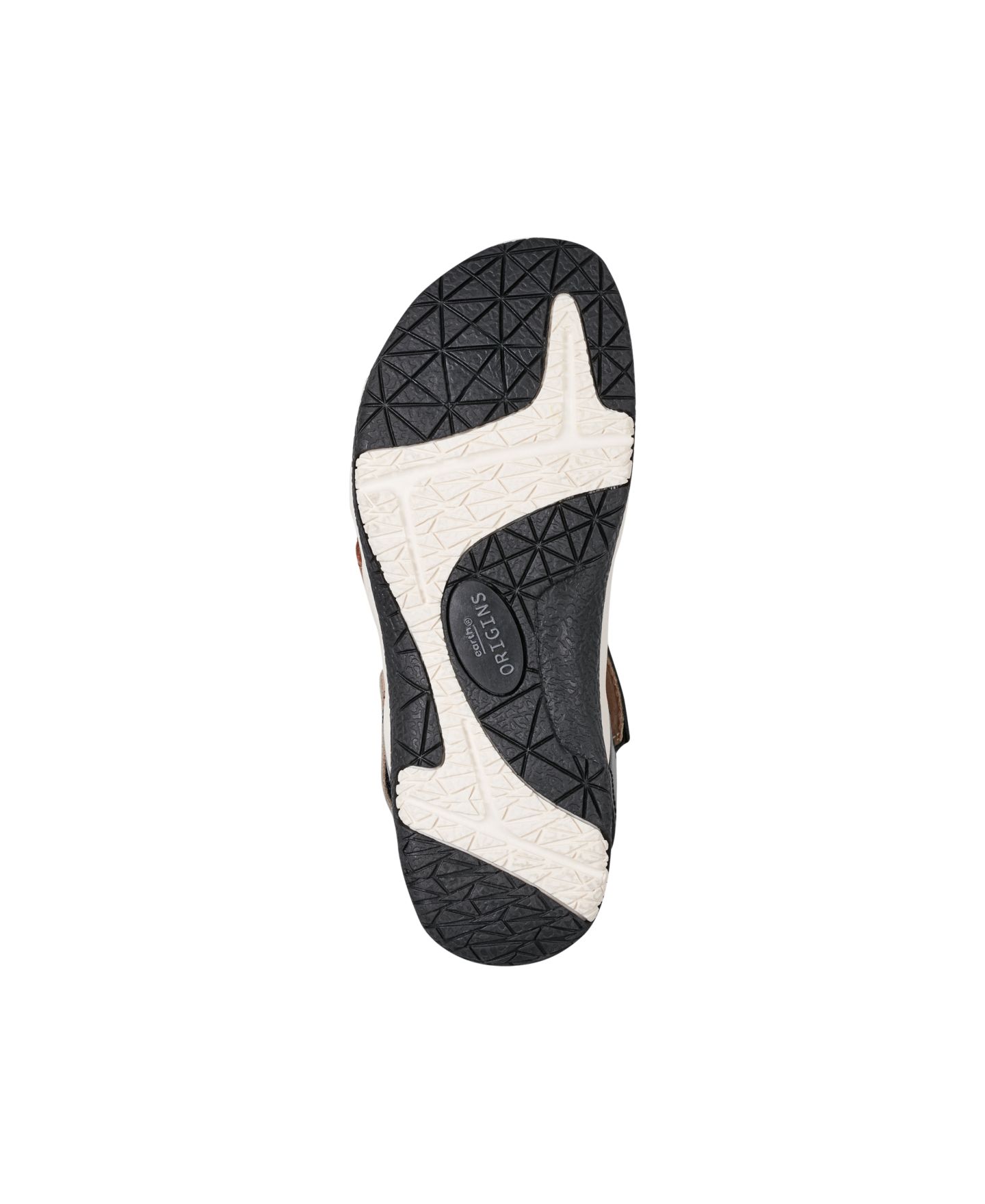 Женские сандалии Earth Sterling Strappy Flat Sport Sandals, цвет: Коньячный / Чёрный разноцветный кожаный — фото 5