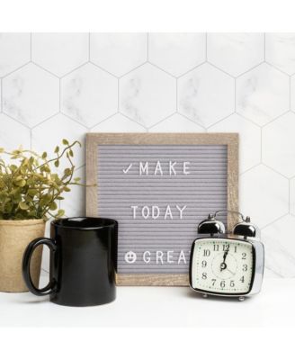 Bellamy 10" x 10" Wood Letter Board Set With Felt Facing