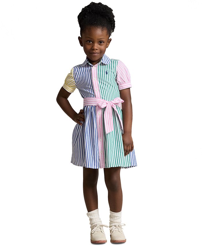 Polo Ralph Lauren
 Little Girl's Geometric Print Ruffle Shirtdress main image 1