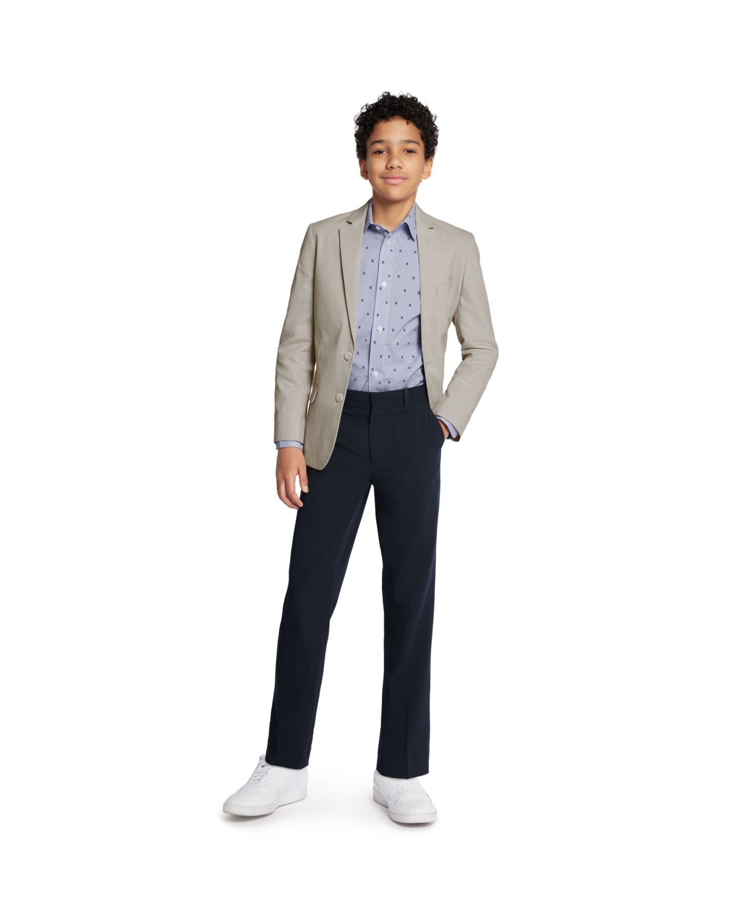 Брюки Tommy Hilfiger Alexander Machine Washable Bi-Stretch Pants для мальчиков, цвет: Тёмно-синий — фото 4