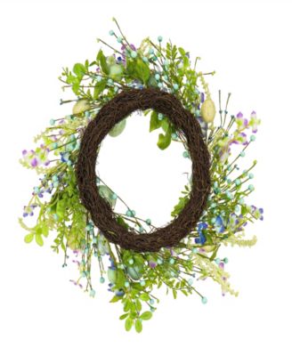 20" Flowering Easter Wreath