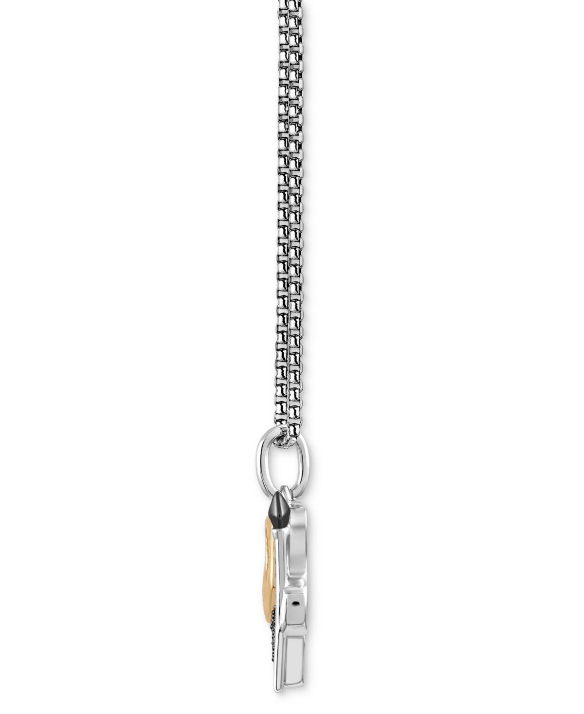 Star Wars Wonder Fine Jewelry Multicolor Diamond Ewok Pendant Necklace (1/5 ct. t.w.) in Sterling Silver & Gold-Plate - Sterling Silver  Gold-Plat