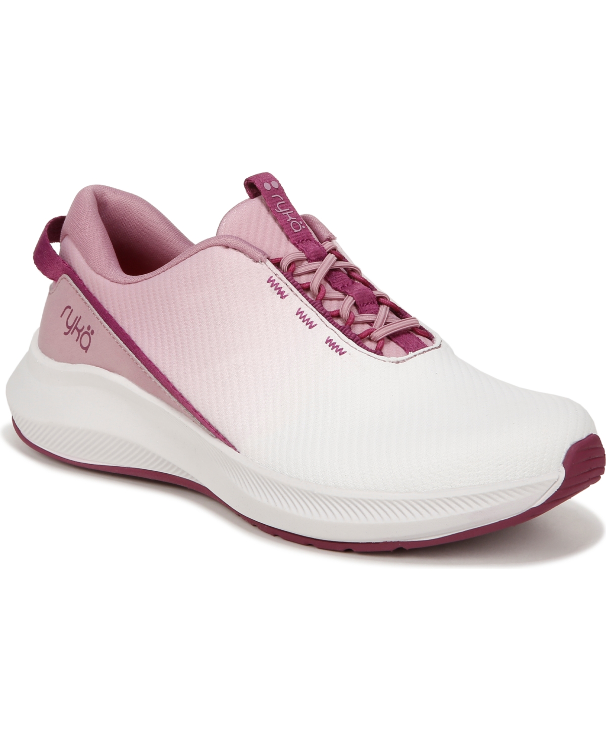 Ryka Women's Finesse Sneakers In Vintage Rose Stretch Knit Fabric