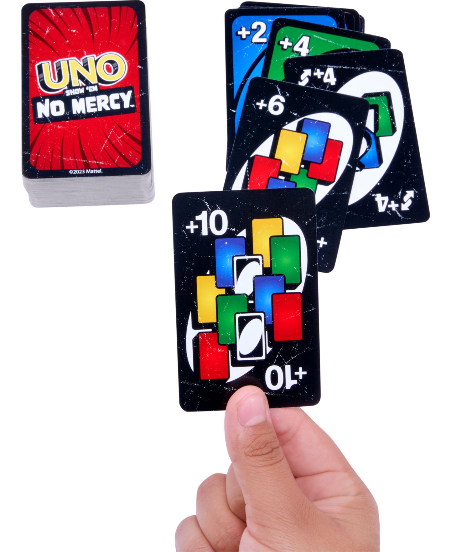 Детская карточная игра Mattel UNO Show ‘em No Mercy Card Game for Kids, Adults Family Night, Parties and Travel — фото 3