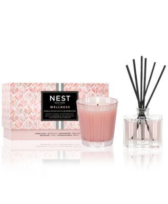 NEST New York 2-Pc. Himalayan Salt & Rosewater Petite Candle & Diffuser Set