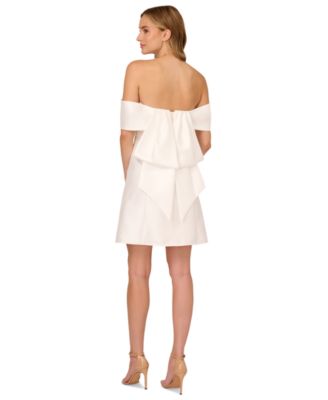 Women's Mikado Bow-Back Cocktail Dress