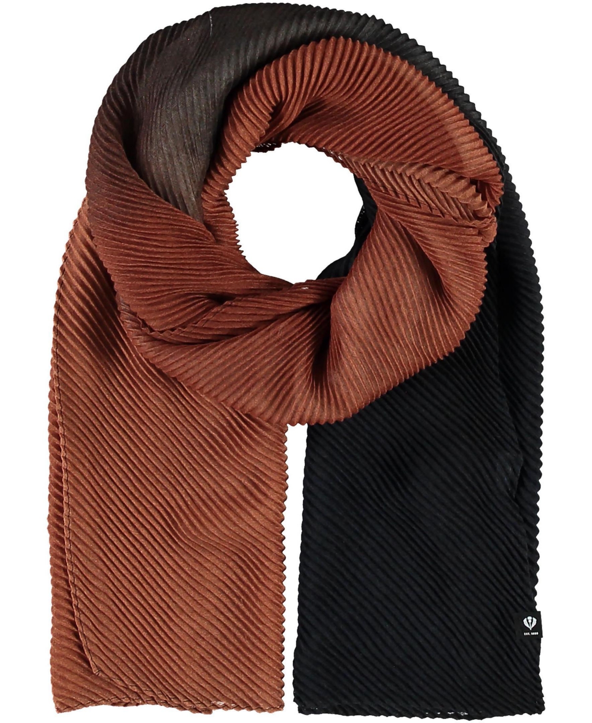 Women's Ombre Plisse Scarf - Taupe
