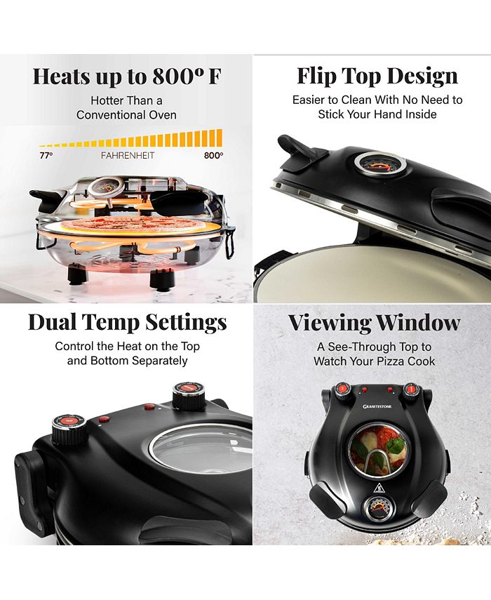 GraniteStone Piezano 12 in. Electric Pizza Oven Macy's