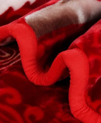 Printed Faux Mink Weighted Blanket, 9 lbs, Queen