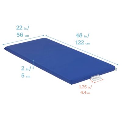 RestZone SoftZone Rainbow Rest Mat, 2in, Assorted, 5-Piece