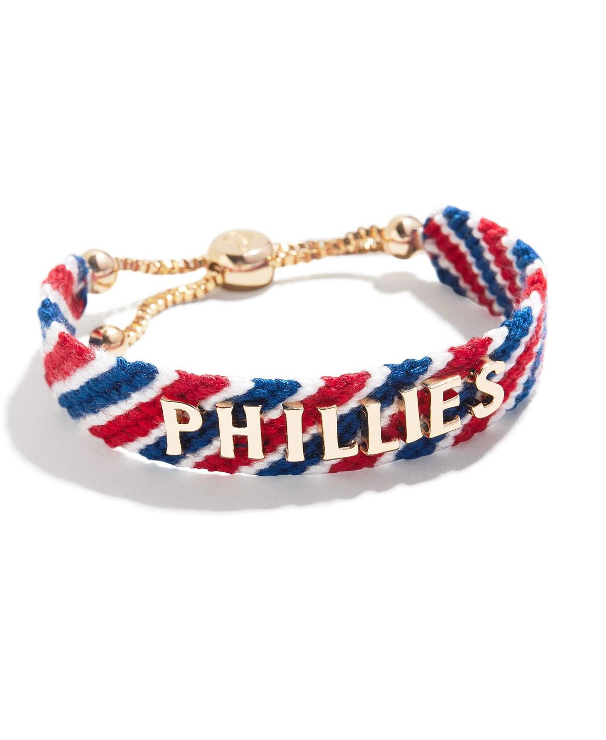 Women's Baublebar Philadelphia Phillies Woven Friendship Bracelet - Red