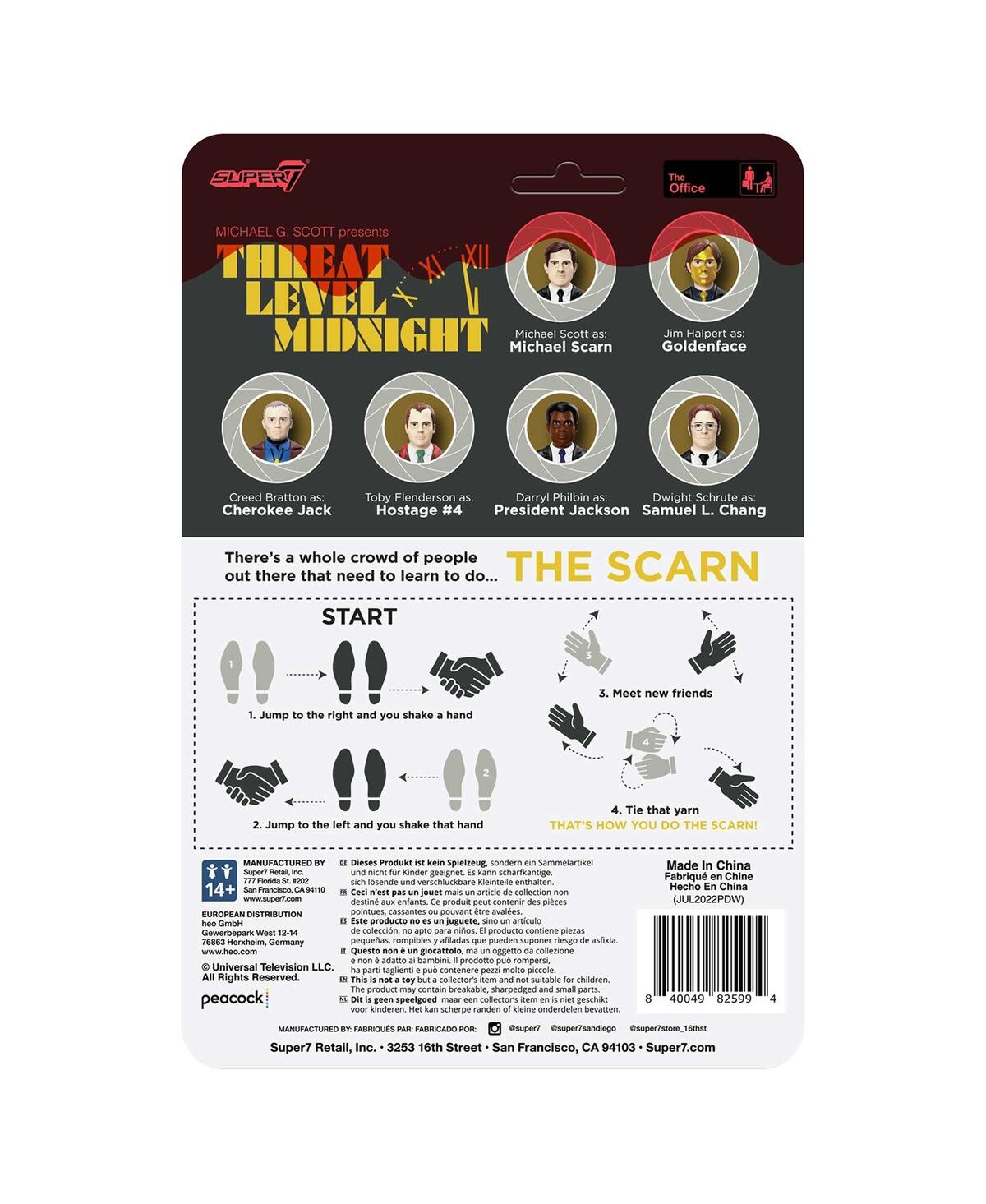 Super 7 The Office Dwight Schrute As Samuel L. Chang Reaction Figure In Multi