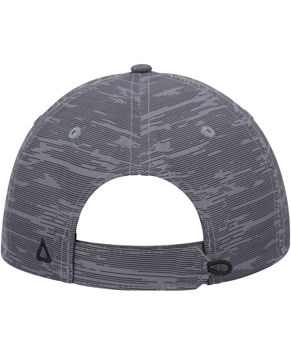 Shop Ahead Men's  Gray, Black Genesis Invitational Streaker Adjustable Hat In Gray,black