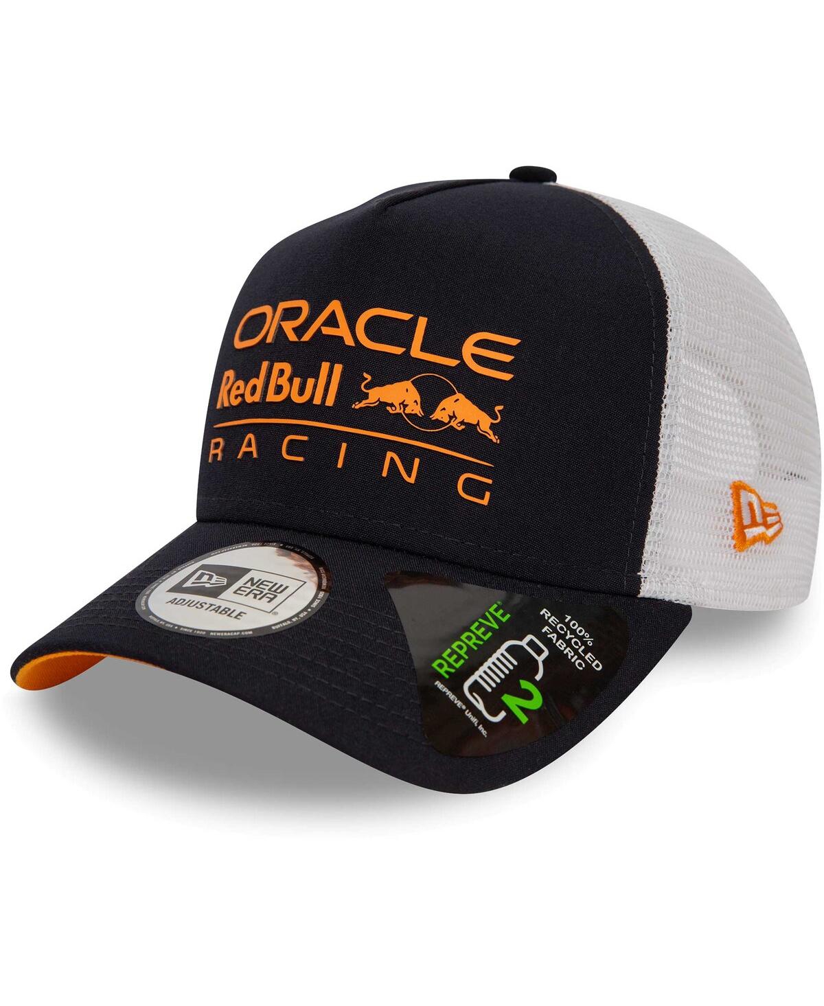 New Era Men's  Navy Red Bull Racing Team E-frame Trucker Adjustable Hat