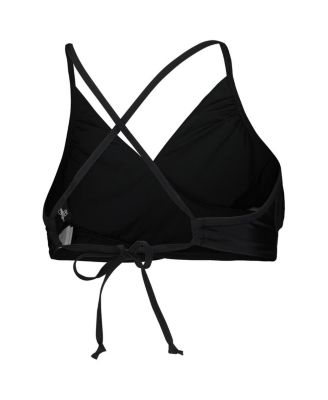 Women's Black Kansas City Chiefs Hall of Fame Bikini Top