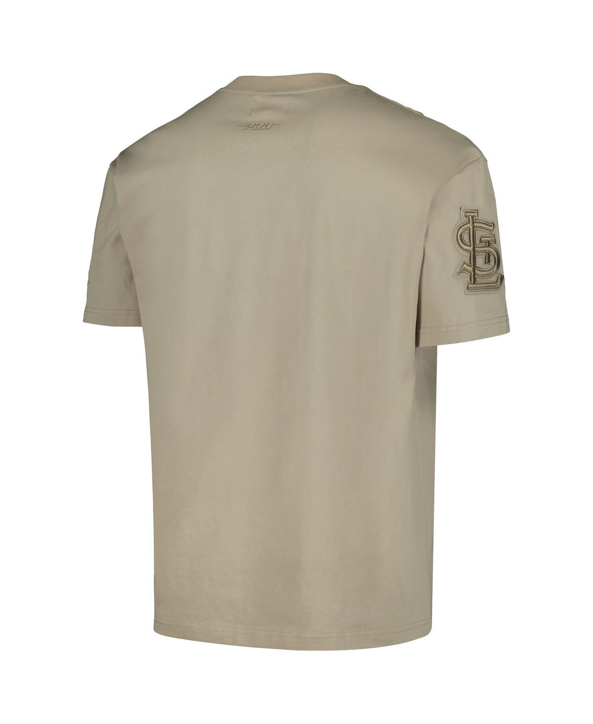 Shop Pro Standard Men's  Tan St. Louis Cardinals Neutral Drop Shoulder T-shirt