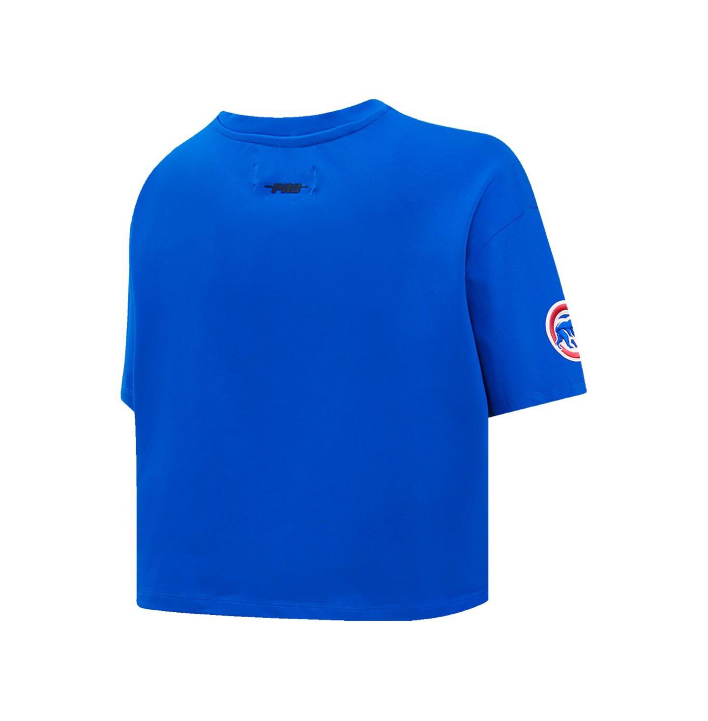 Женская футболка Pro Standard Royal Chicago Cubs Painted Sky Boxy Cropped — фото 2