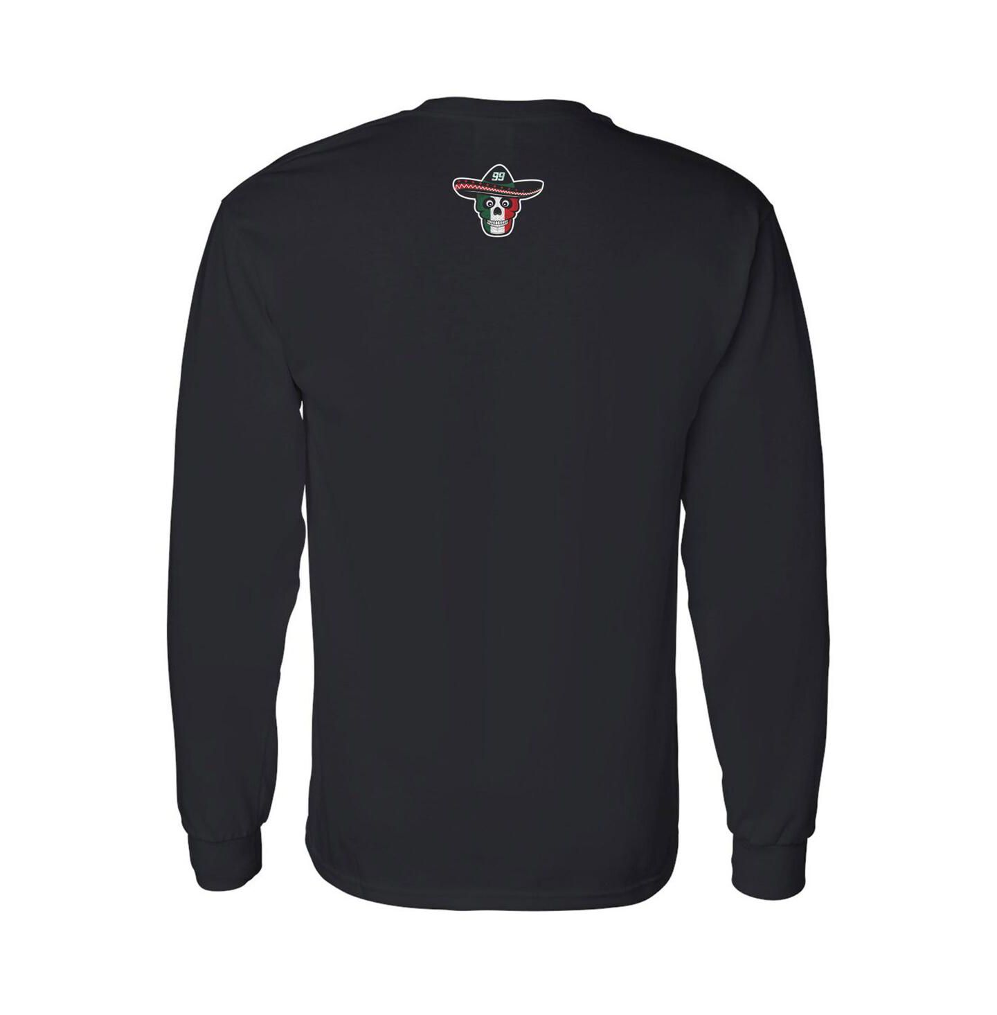 Мужская футболка Trackhouse Racing Team Collection Black Daniel Suarez Pancho Long Sleeve — фото 3