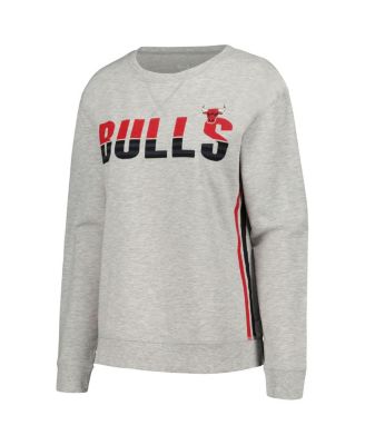 Women's Gray Chicago Bulls Cedar Long Sleeve T-shirt and Shorts Sleep Set