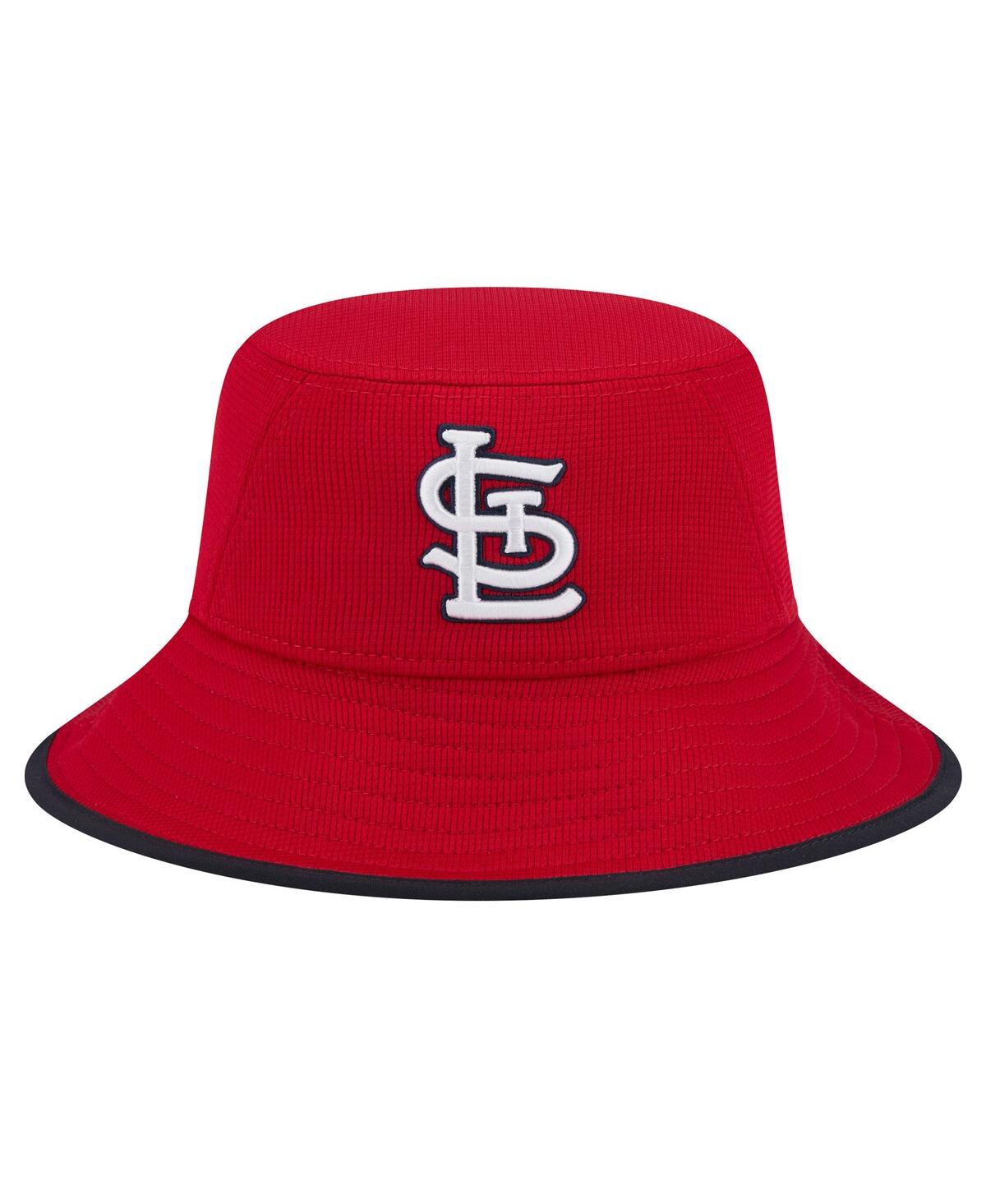 Shop New Era Men's  Red St. Louis Cardinals Game Day Bucket Hat