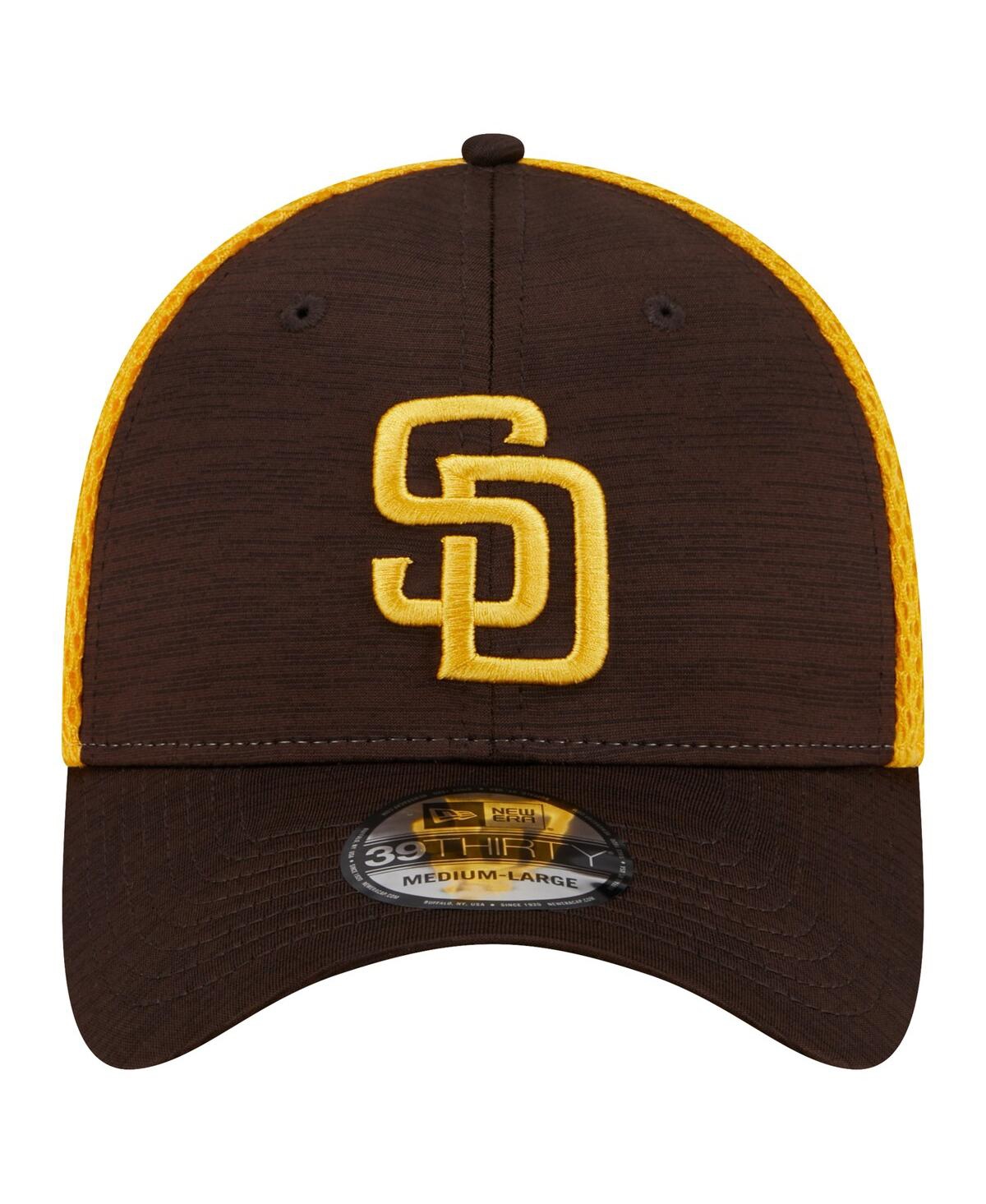 Shop New Era Men's  Brown San Diego Padres Neo 39thirty Flex Hat