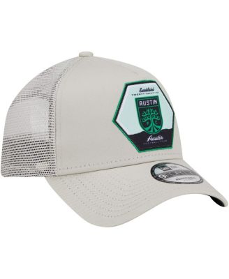 Men's Cream Austin FC Established Patch 9FORTY A-Frame Trucker Adjustable Hat