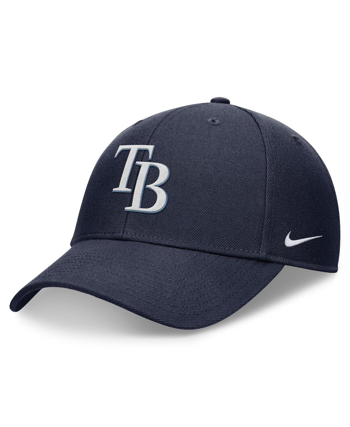 Shop Nike Men's  Navy Tampa Bay Rays Evergreen Club Performance Adjustable Hat