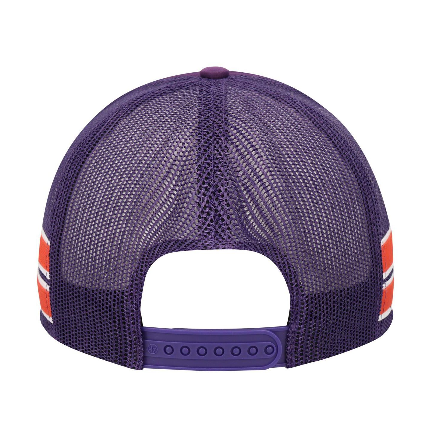 Мужская кепка '47 Brand Purple Phoenix Suns Sidebrand Stripes Trucker Adjustable Hat — фото 2