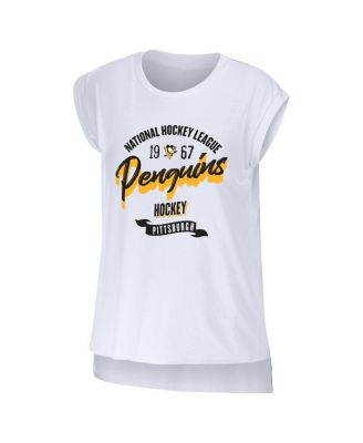 Women's White Pittsburgh Penguins Domestic Tank Top