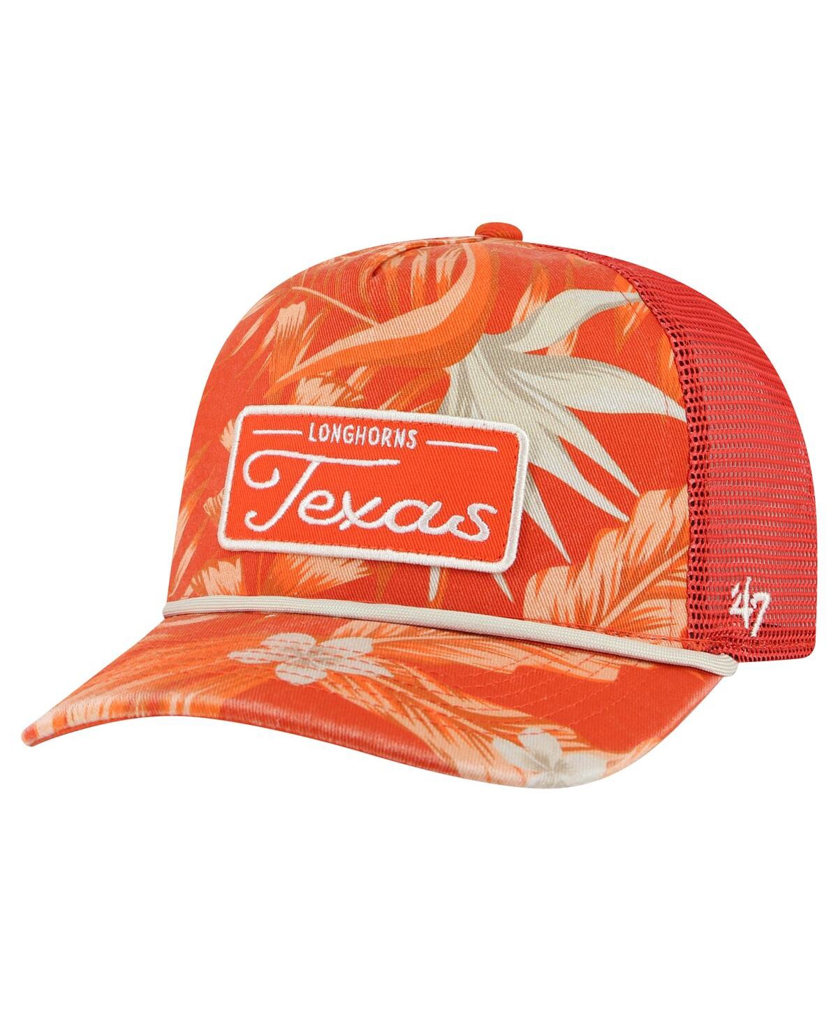 Shop 47 Brand Men's ' Texas Orange Texas Longhorns Tropicalia Hitch Adjustable Hat