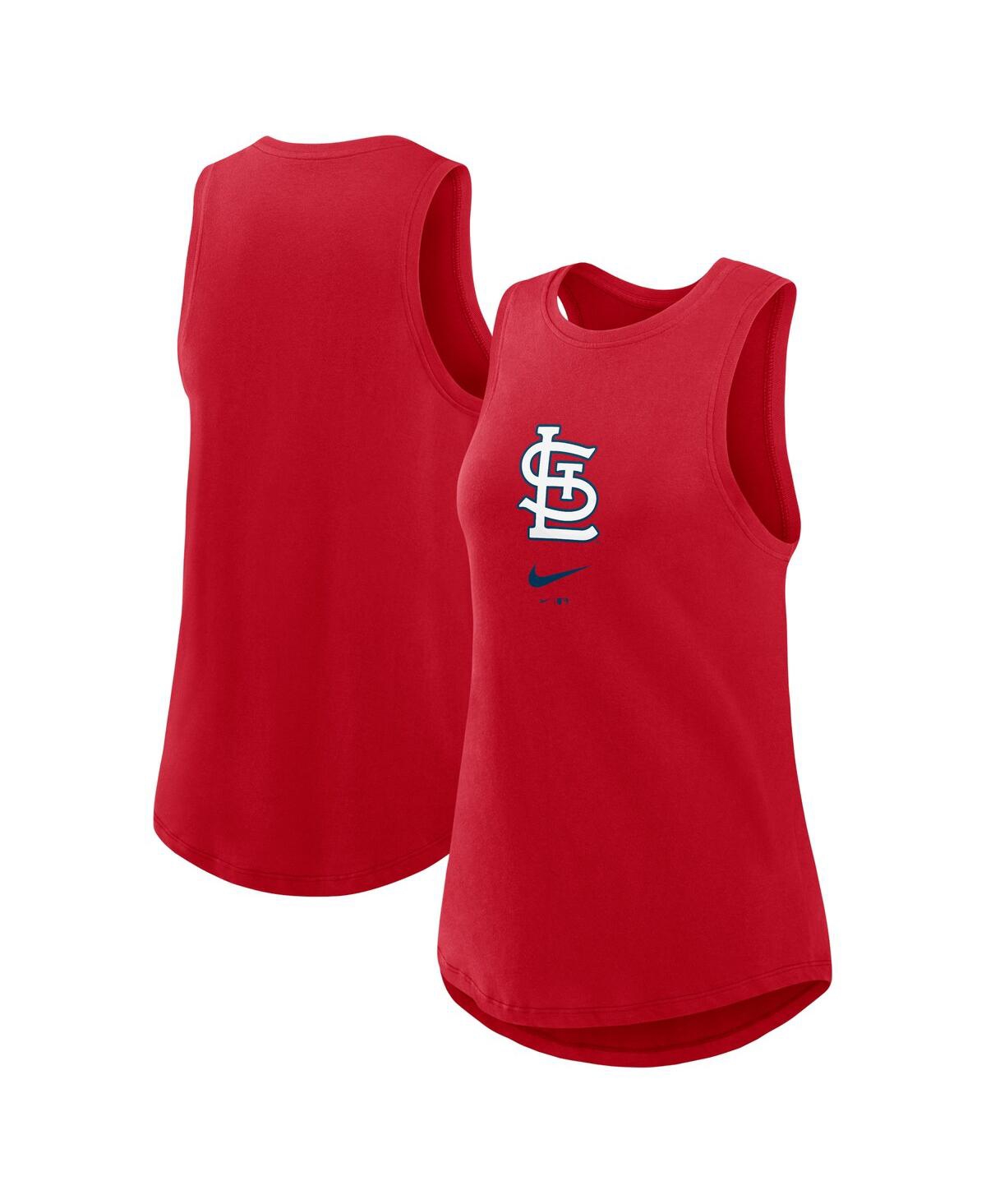 Women's Nike Red St. Louis Cardinals Legacy Icon High Neck Fashion Tank Top - Red