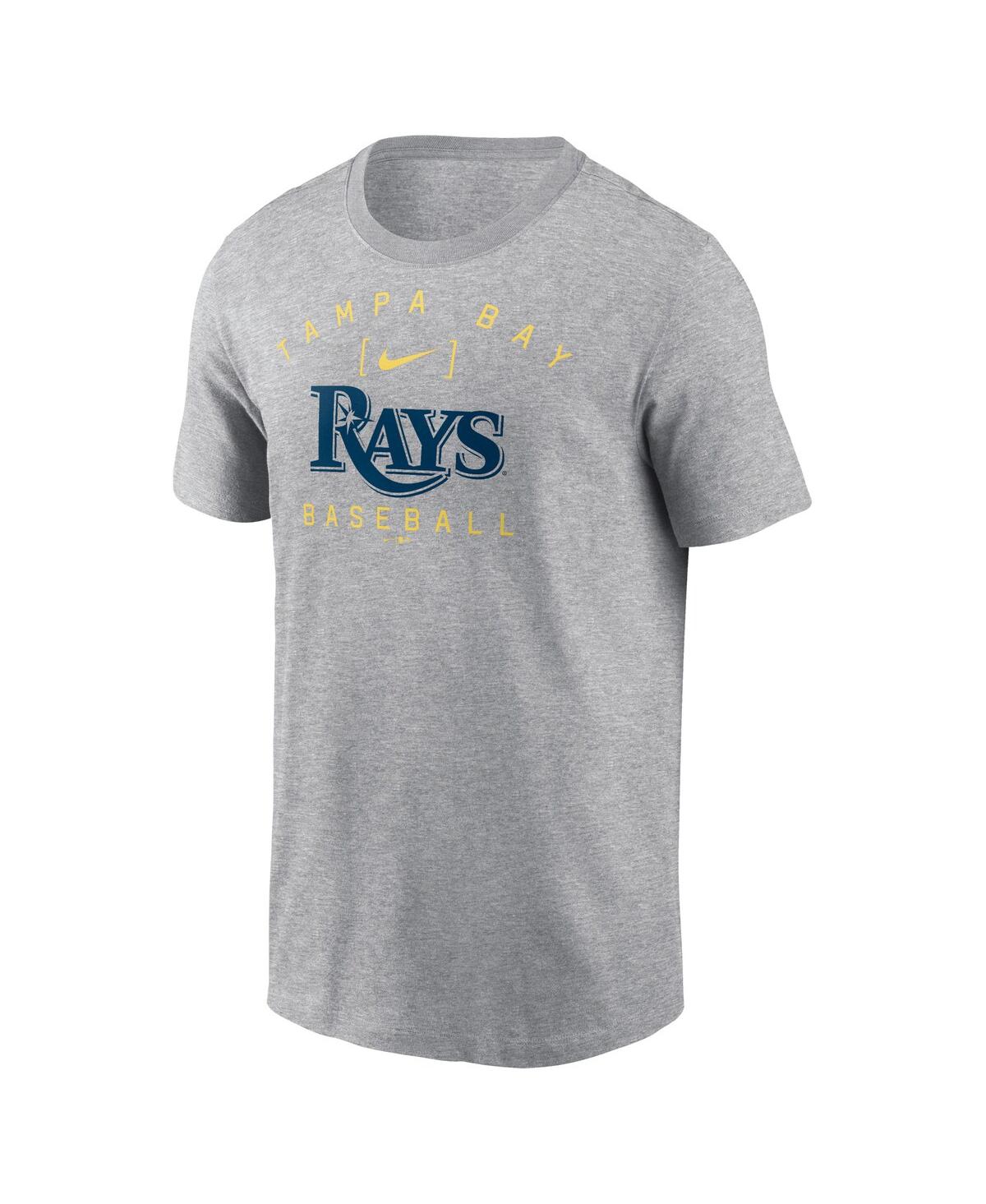 Men's NikeTampa Bay Rays Home Team Athletic Arch T-shirt - Heather Gray