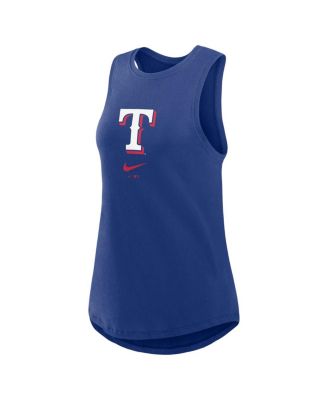 Women's Royal Texas Rangers Legacy Icon High Neck Fashion Tank Top