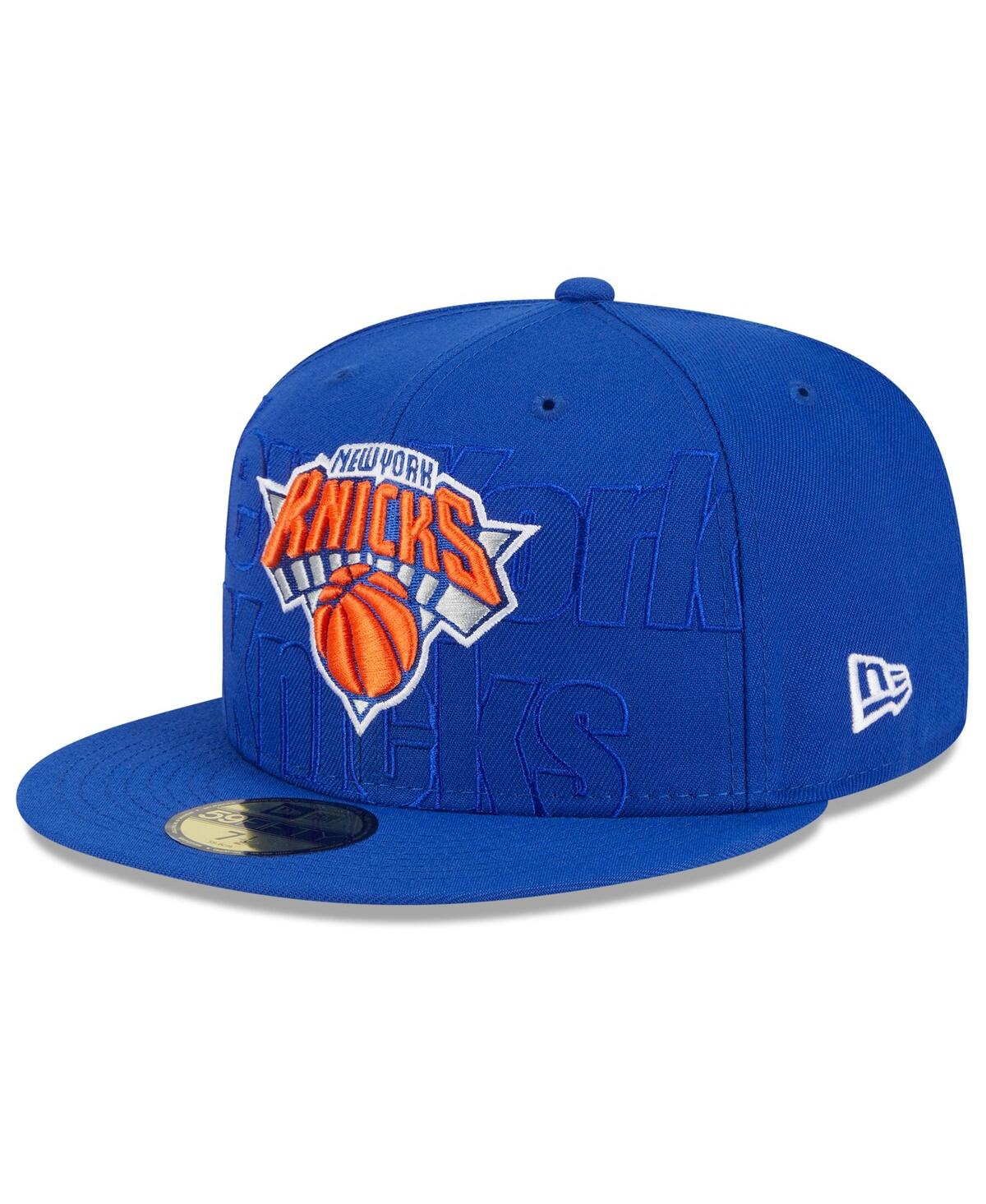 Men's New Era Blue New York Knicks 2023 Nba Draft 59FIFTY Fitted Hat - Blue