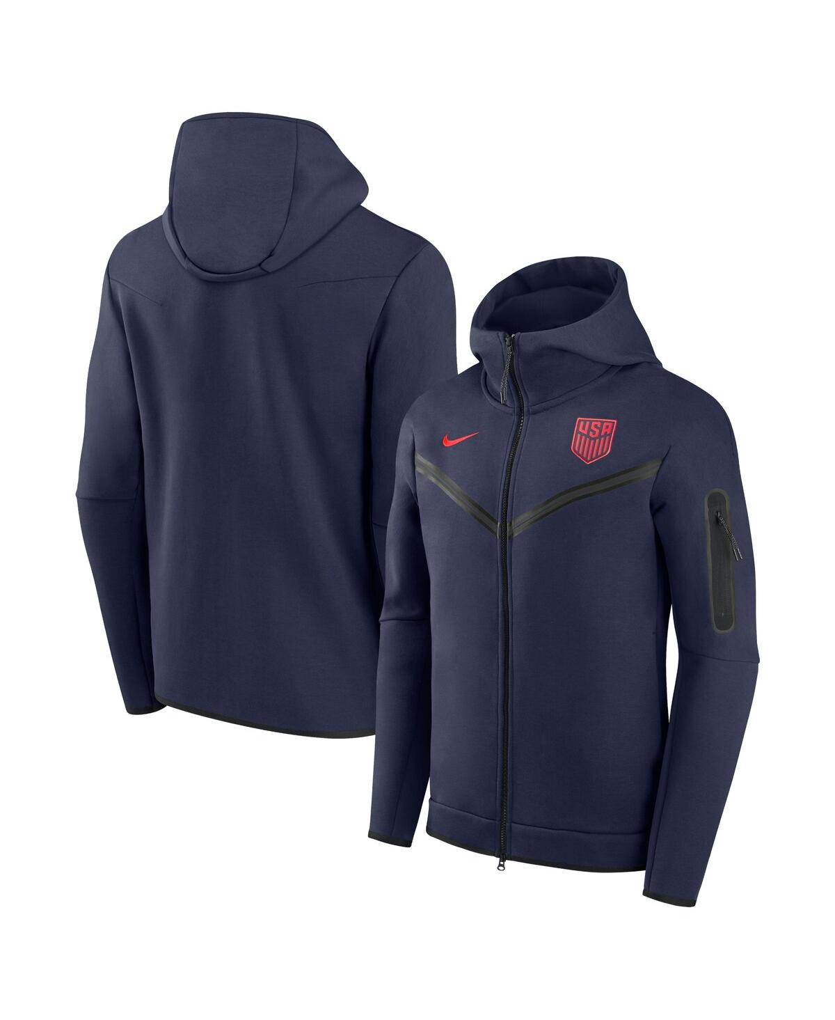 Nike Men's  Navy Usmnt Tech Fleece Full-zip Hoodie Jacket