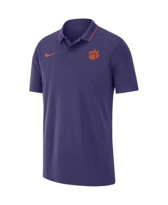 Men's Purple Clemson Tigers 2023 Coaches Performance Polo Shirt
