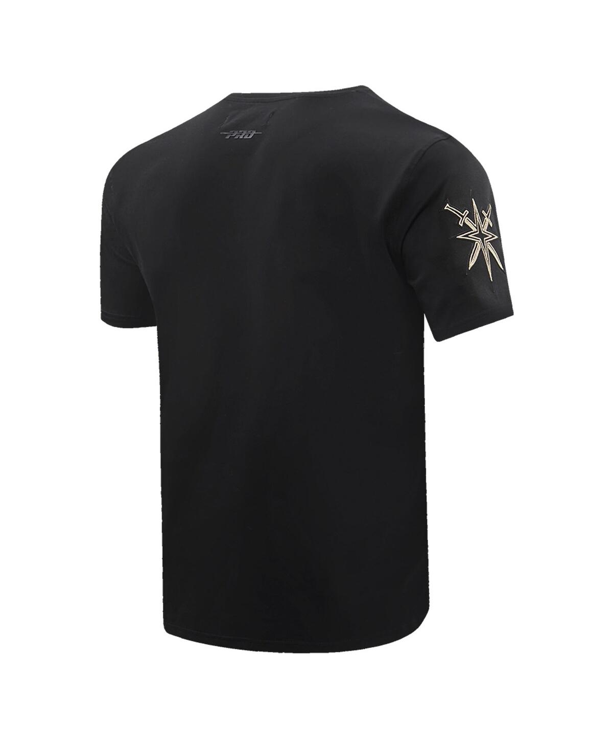 Pro Standard Black Vegas Golden Knights Wordmark T-shirt In Black