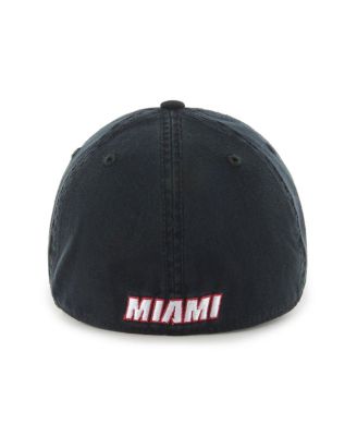 Men's Black Miami Heat Classic Franchise Fitted Hat