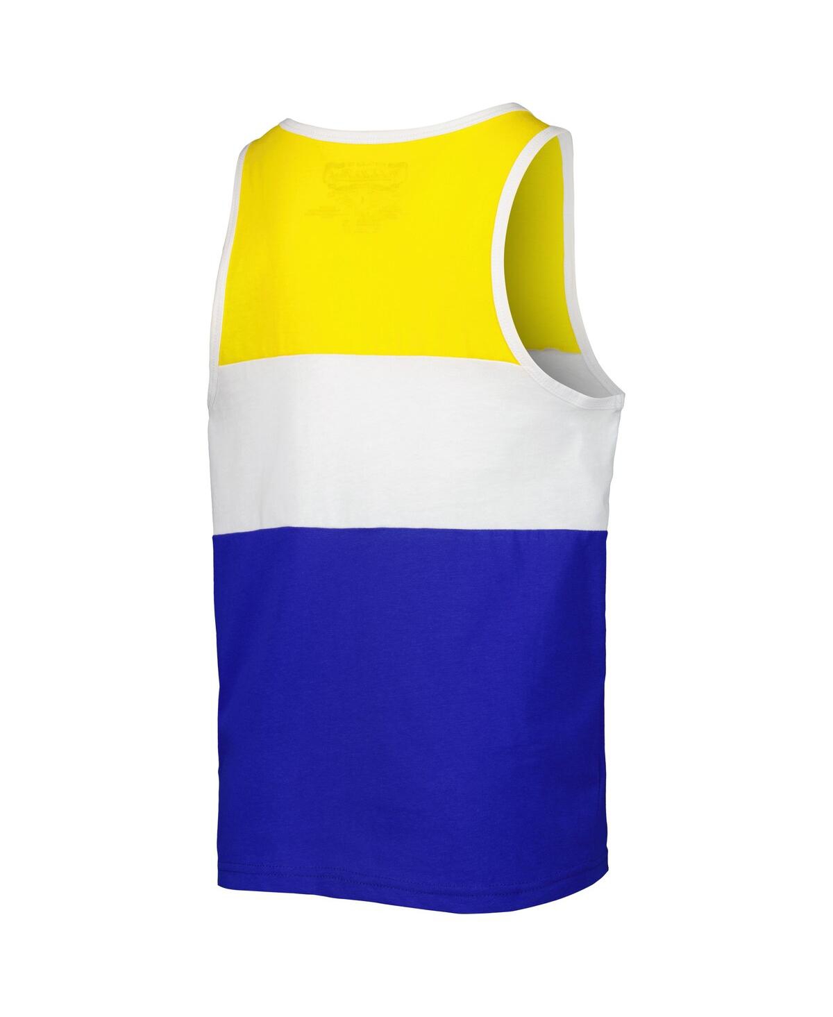 Mitchell & Ness Big Boys And Girls  Royal, Gold Golden State Warriors Hardwood Classics Special Scrip In Royal,gold