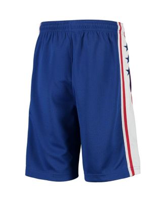 Big Boys and Girls Royal Philadelphia 76ers 2020/21 Swingman Shorts - Icon Edition