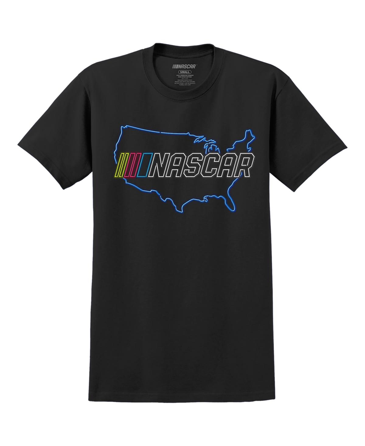Shop E2 Apparel Men's Black Nascar Neon Map T-shirt