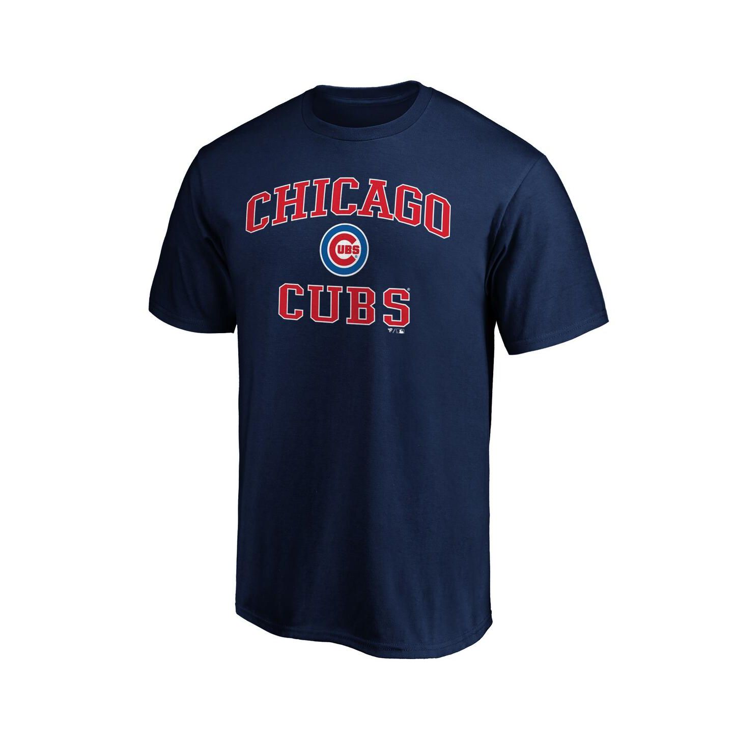 Мужская футболка Fanatics Navy Chicago Cubs Team Heart & Soul — фото 3