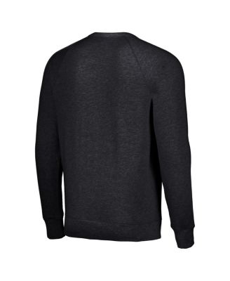 Men's and Women's Charcoal Distressed Orlando Magic Slam Dunk Sesame Tri-Blend Crew Raglan Pullover Sweatshirt